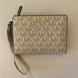 MK VANILLA 2 and 1 Wallet with Card Holder